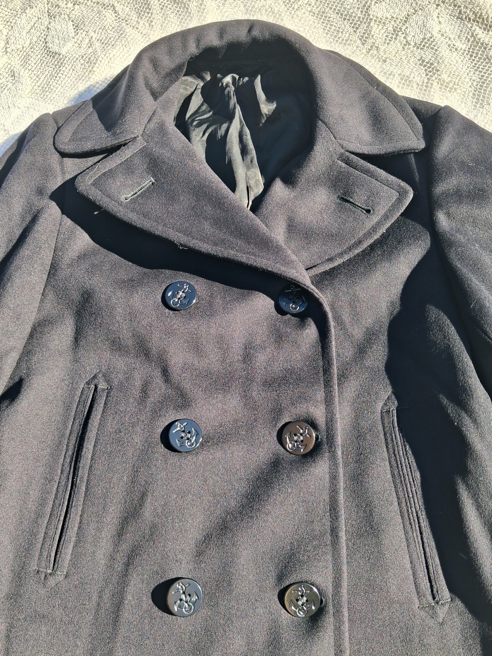 Vintage US Navy Issued Pea Coat - Men
